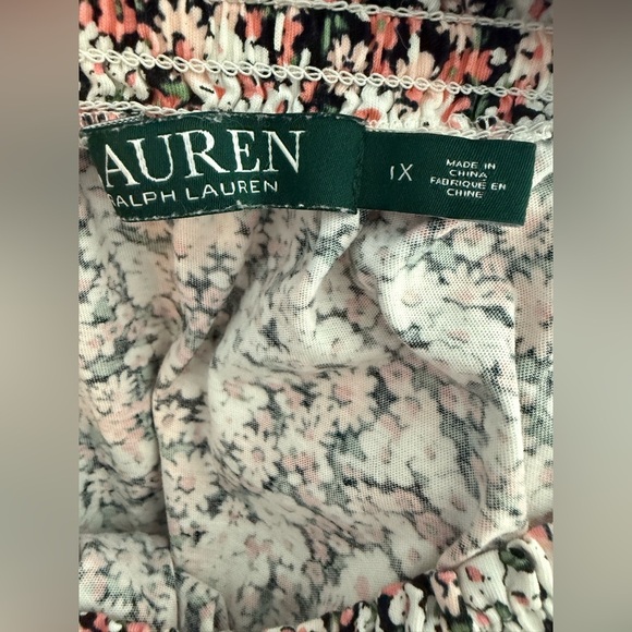 Lauren Ralph Lauren Daisy off tbr Shoulder Relaxed Fit Top Size 1X - Picture 4 of 5